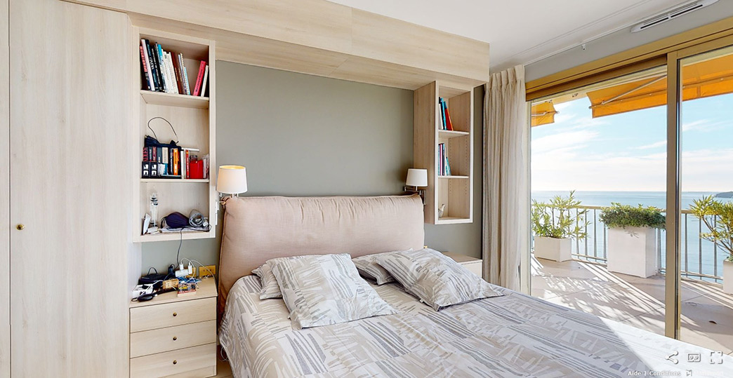 Avant : une chambre parentale avec des aménagements lourds